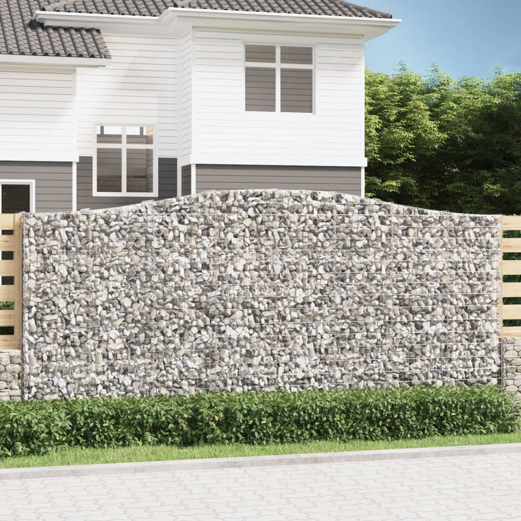 VidaXL Gabion voûté 400x50x180 200 cm fer galvanisé