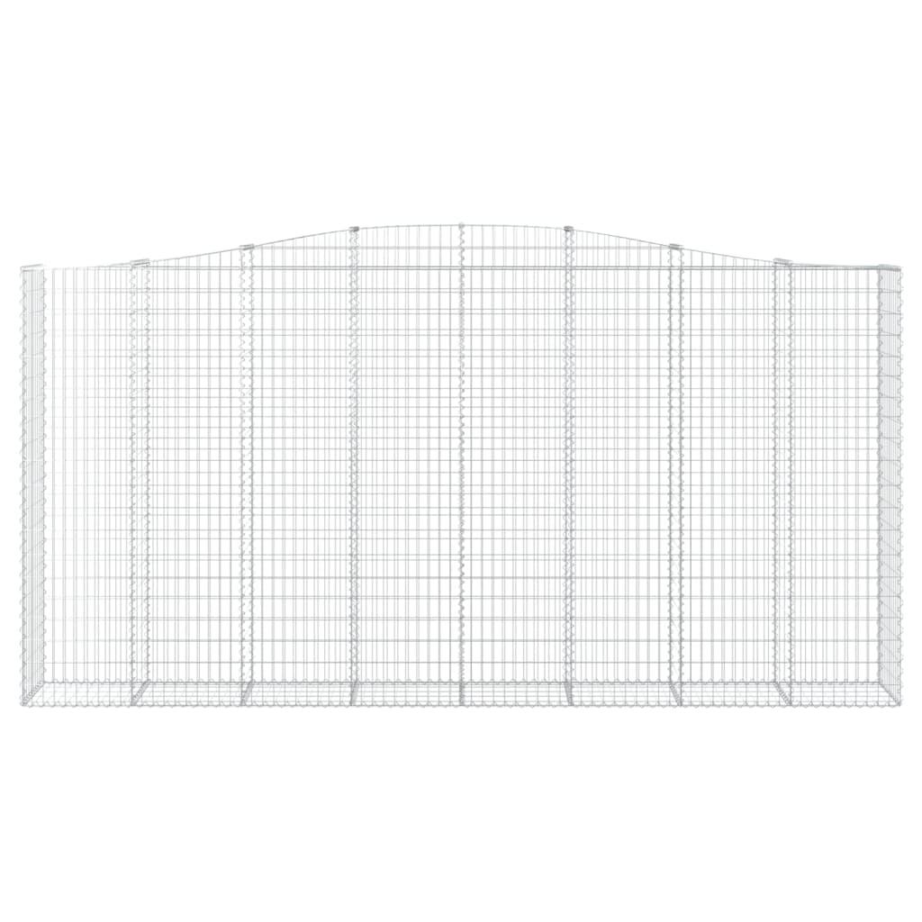 VidaXL Gabion voûté 400x50x200 220 cm fer galvanisé