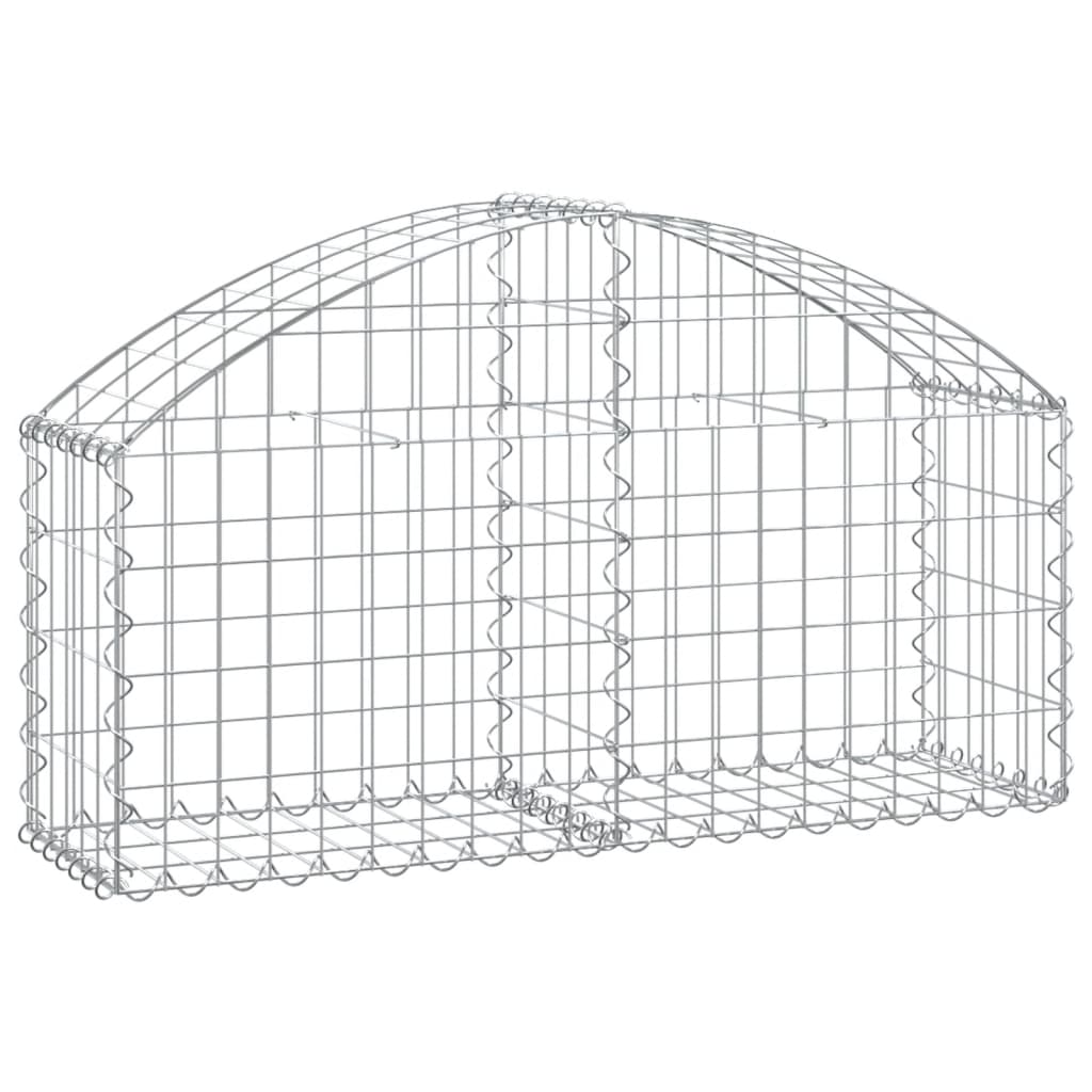 Vidaxx gabion voûté 100x30x40 60 cm en fer galvanisé