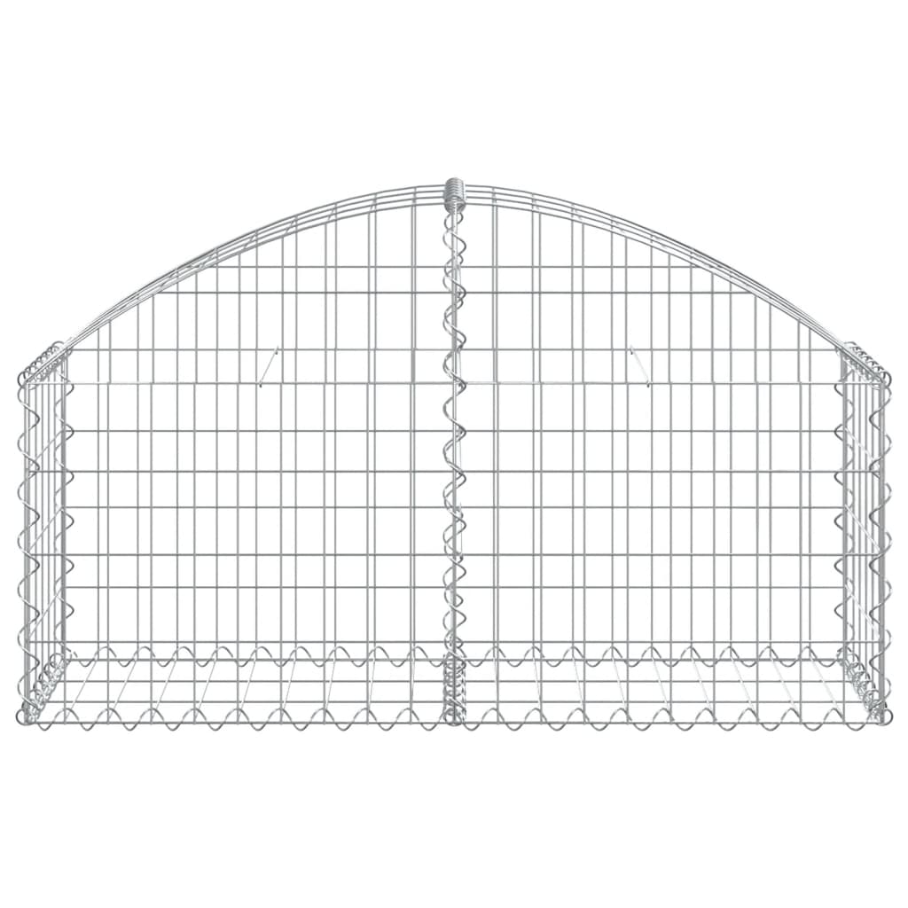 Vidaxx gabion voûté 100x30x40 60 cm en fer galvanisé