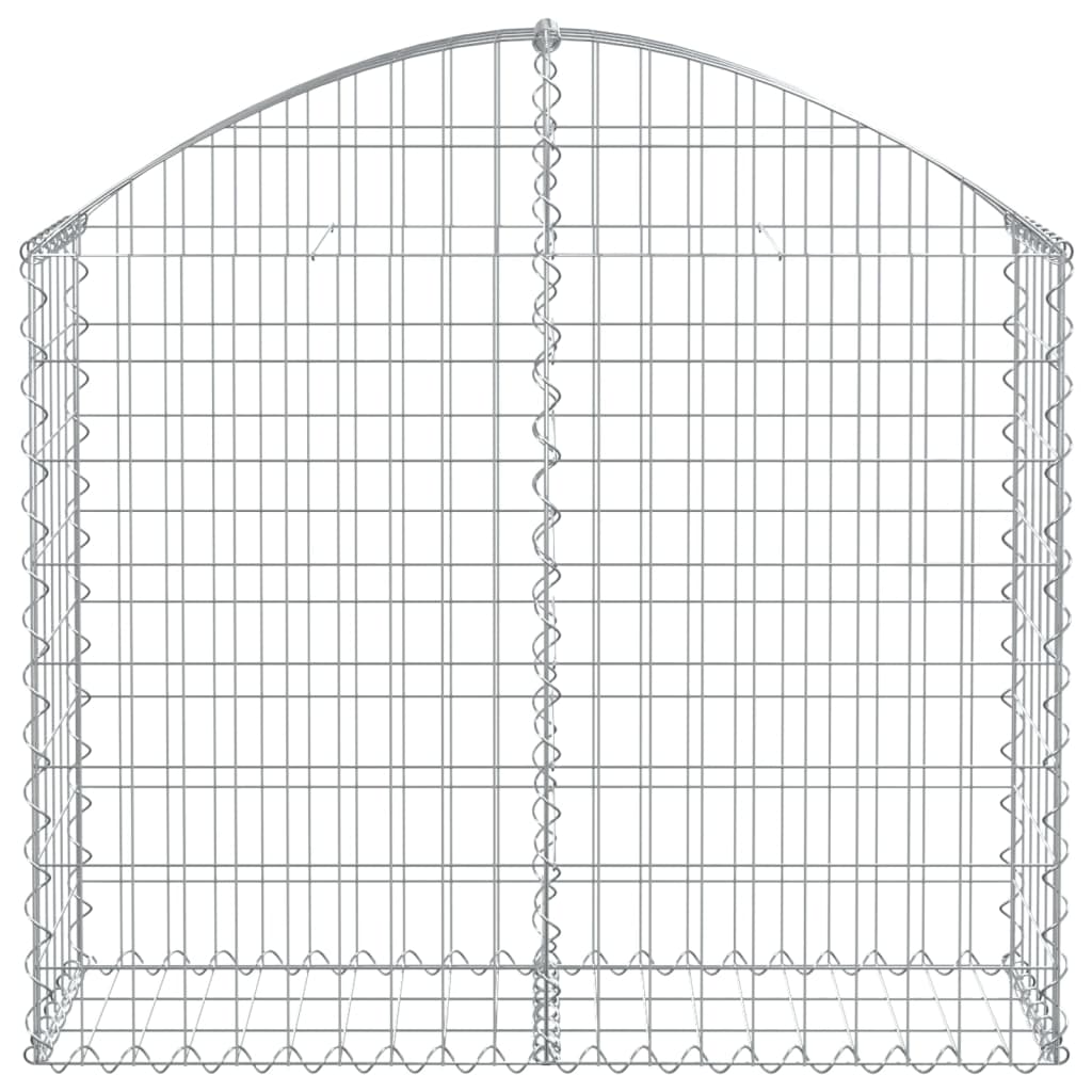 Vidaxx gabion voûté 100x30x80 100 cm en fer galvanisé