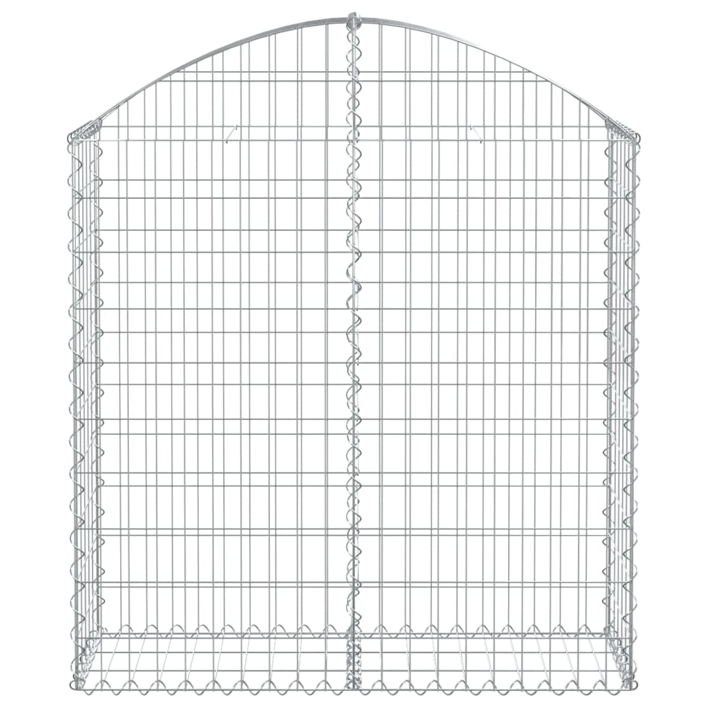 Vidaxx gabion voûté 100x30x100 120 cm en fer galvanisé