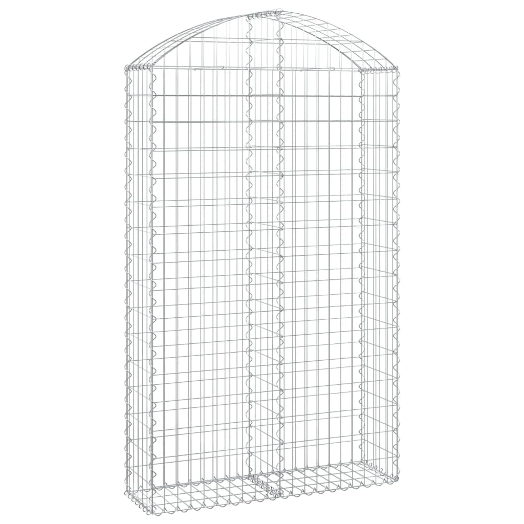 Vidaxx gabion voûté 100x30x160 180 cm en fer galvanisé