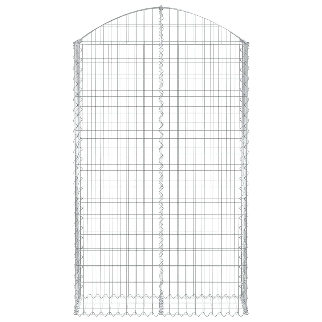 Vidaxx gabion voûté 100x30x160 180 cm en fer galvanisé