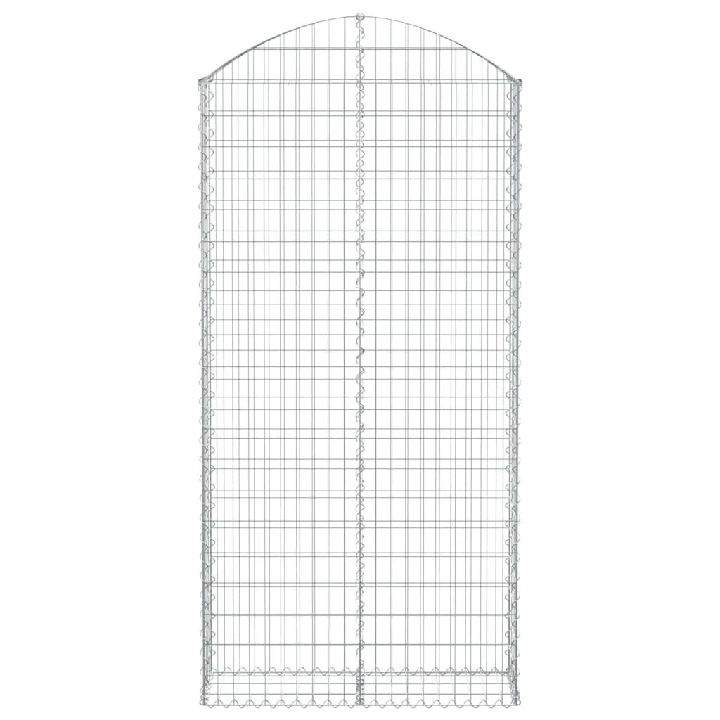 Vidaxx gabion voûté 100x30x200 220 cm en fer galvanisé