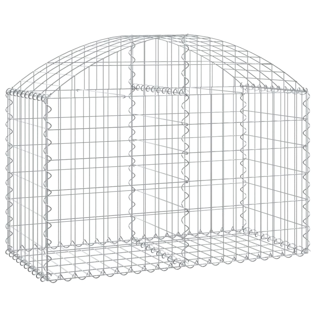Vidaxx gabion voûté 100x50x60 80 cm en fer galvanisé
