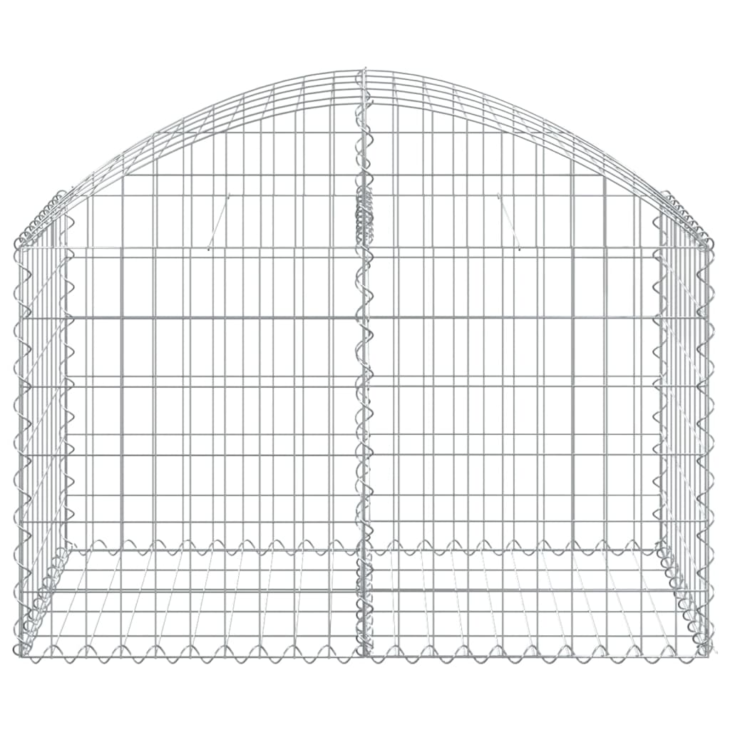 Vidaxx gabion voûté 100x50x60 80 cm en fer galvanisé