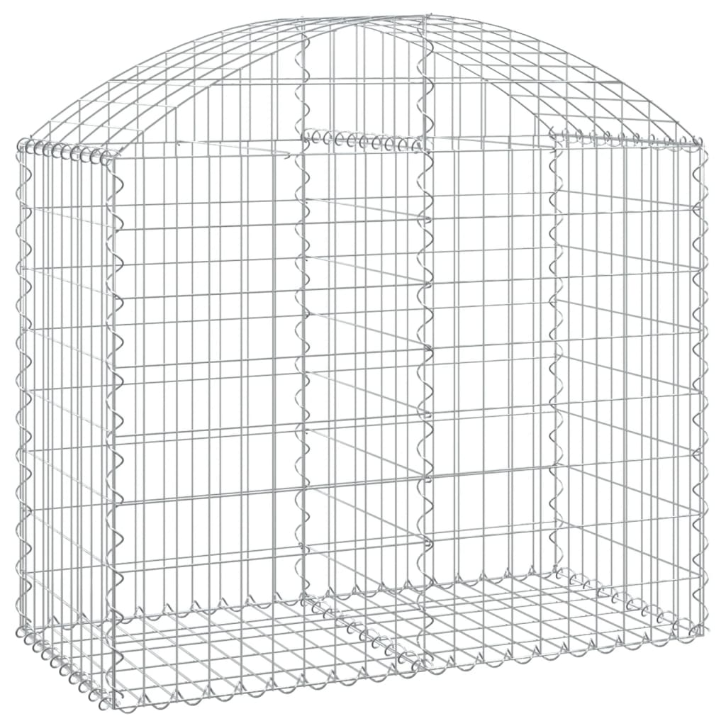 Vidaxx gabion voûté 100x50x80 100 cm en fer galvanisé