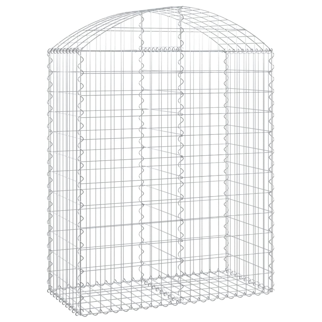 Vidaxx gabion voûté 100x50x120 140 cm en fer galvanisé