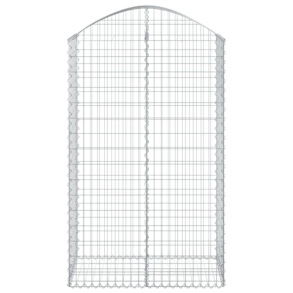 Vidaxx gabion voûté 100x50x160 180 cm en fer galvanisé