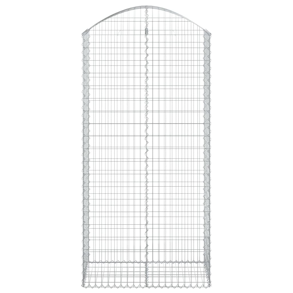 Vidaxx gabion voûté 100x50x200 220 cm en fer galvanisé