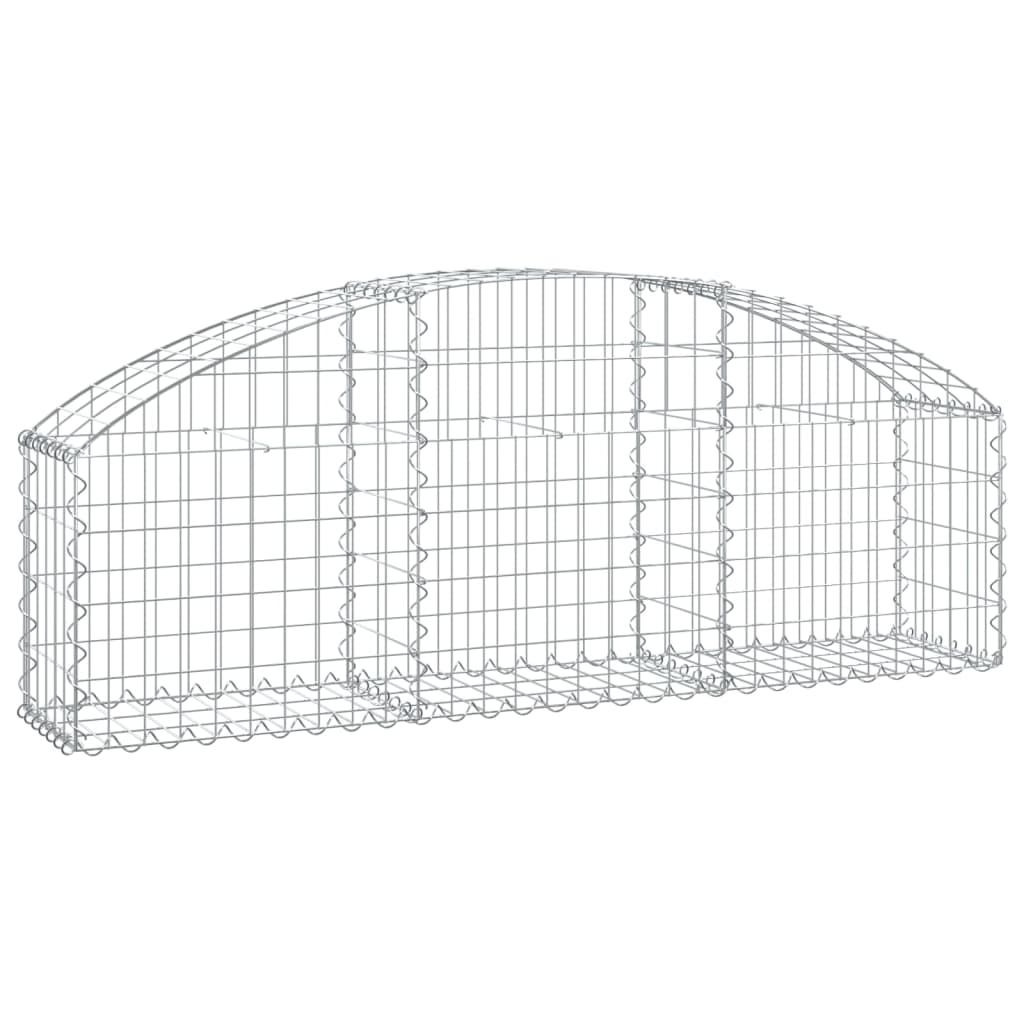 Vidaxx gabion voûté 150x30x40 60 cm en fer galvanisé