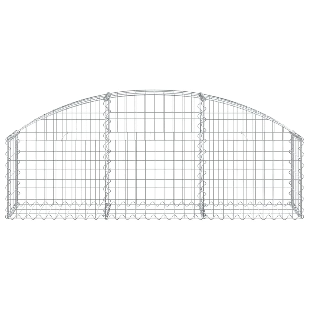 Vidaxx gabion voûté 150x30x40 60 cm en fer galvanisé