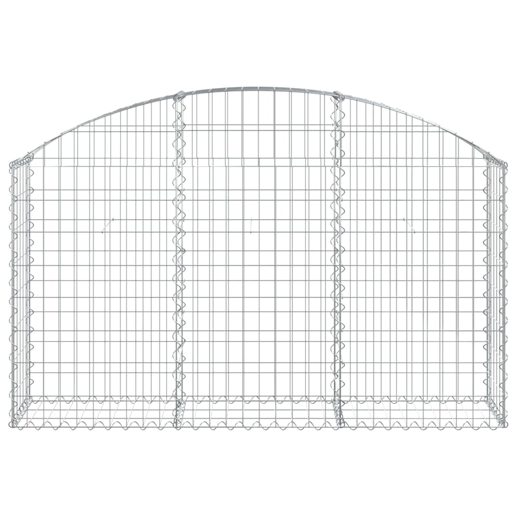 Vidaxx gabion voûté 150x30x80 100 cm en fer galvanisé