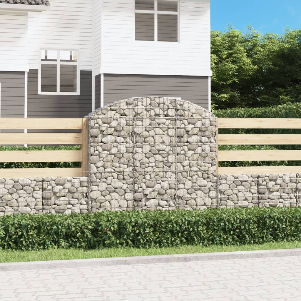 Gabion Vidaxx voûté 150x30x140 160 cm en fer galvanisé