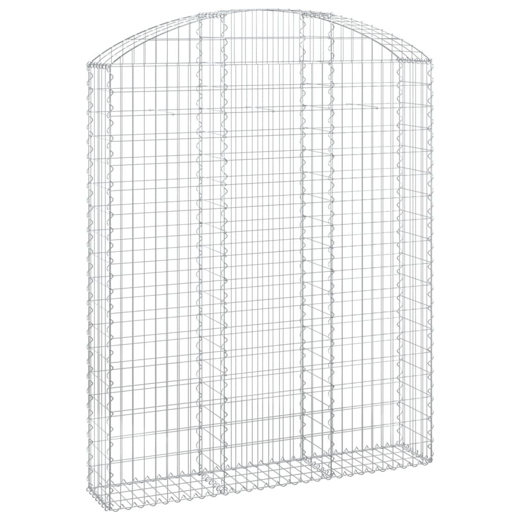Vidaxx gabion voûté 150x30x180 200 cm en fer galvanisé