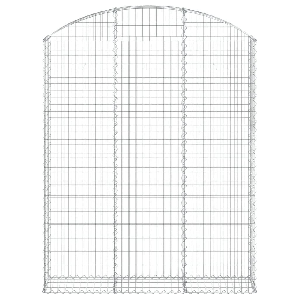 Vidaxx gabion voûté 150x30x180 200 cm en fer galvanisé