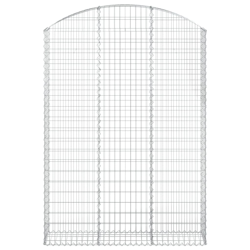 Vidaxx gabion voûté 150x30x200 220 cm en fer galvanisé