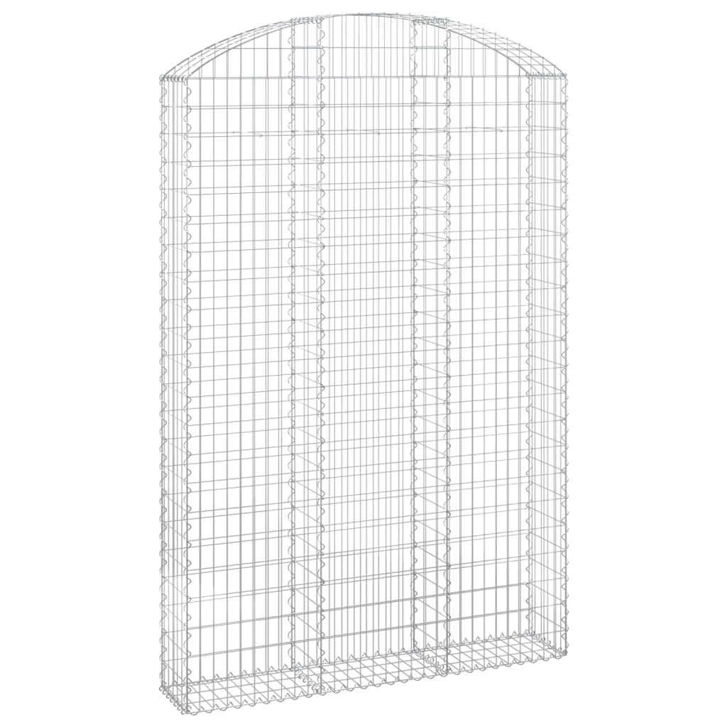VidaXL Gabion voûté 150x30x220 240 cm fer galvanisé