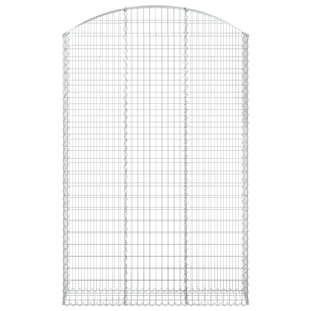 VidaXL Gabion voûté 150x30x220 240 cm fer galvanisé