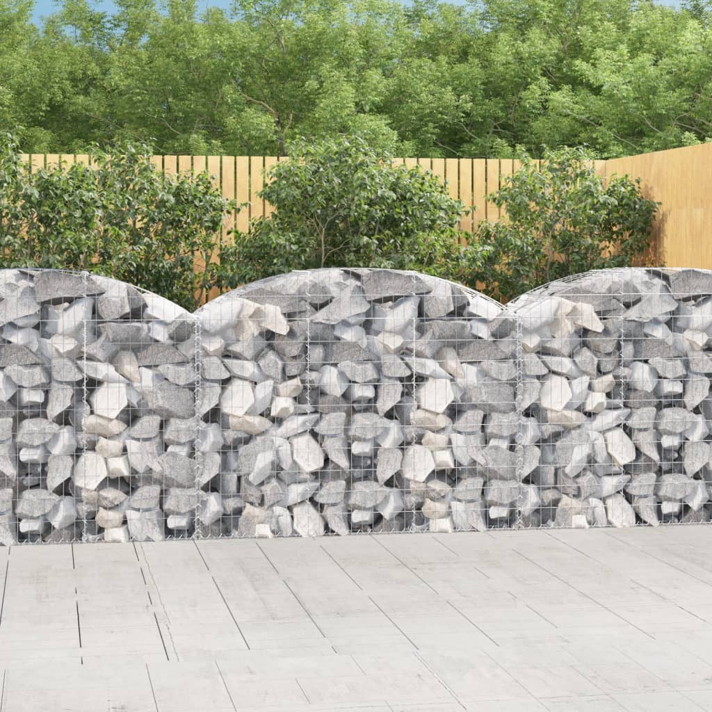Vidaxx gabion voûté 150x50x100 120 cm en fer galvanisé