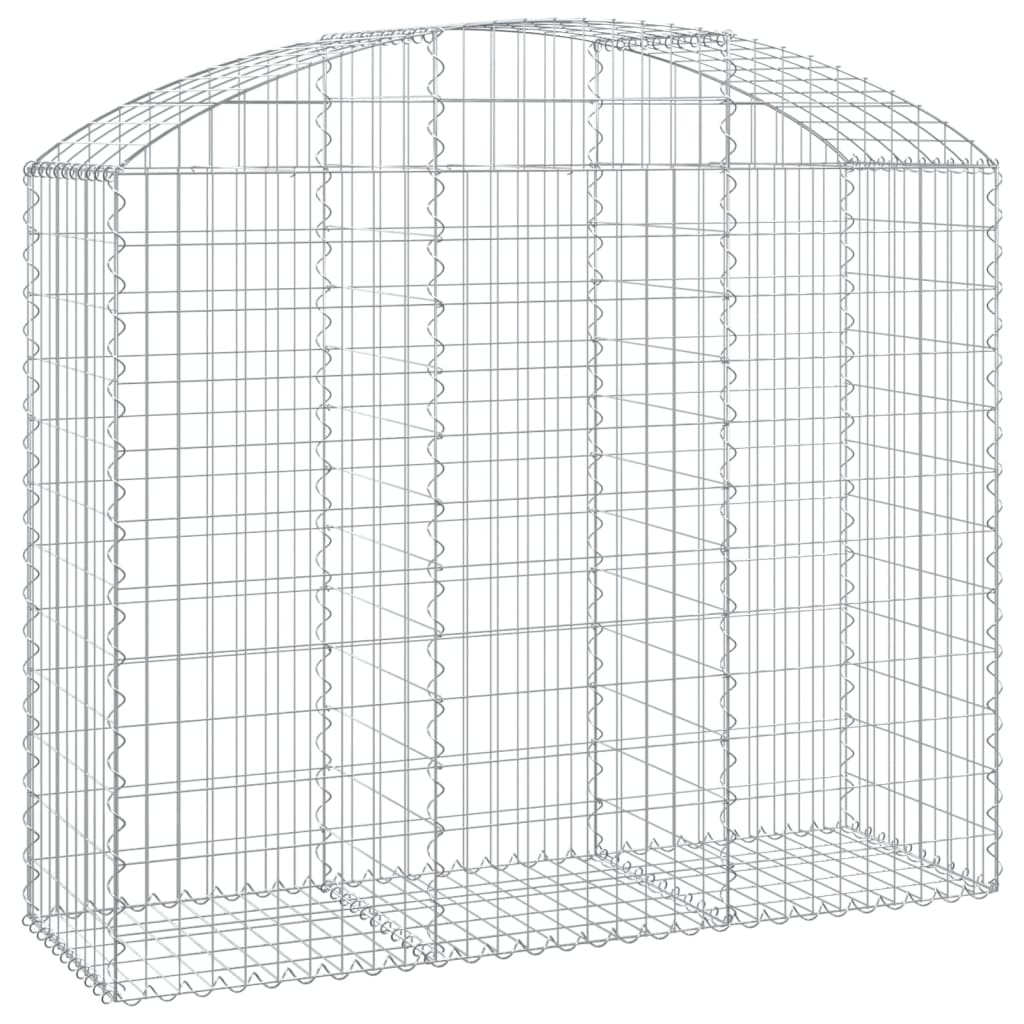 Vidaxx gabion voûté 150x50x120 140 cm en fer galvanisé