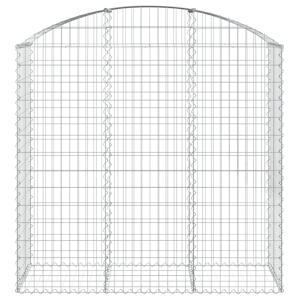 Vidaxx gabion voûté 150x50x140 160 cm en fer galvanisé