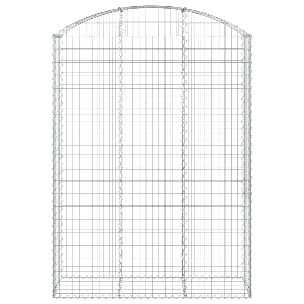 VidaXL Gabion voûté 150x50x200 220 cm fer galvanisé