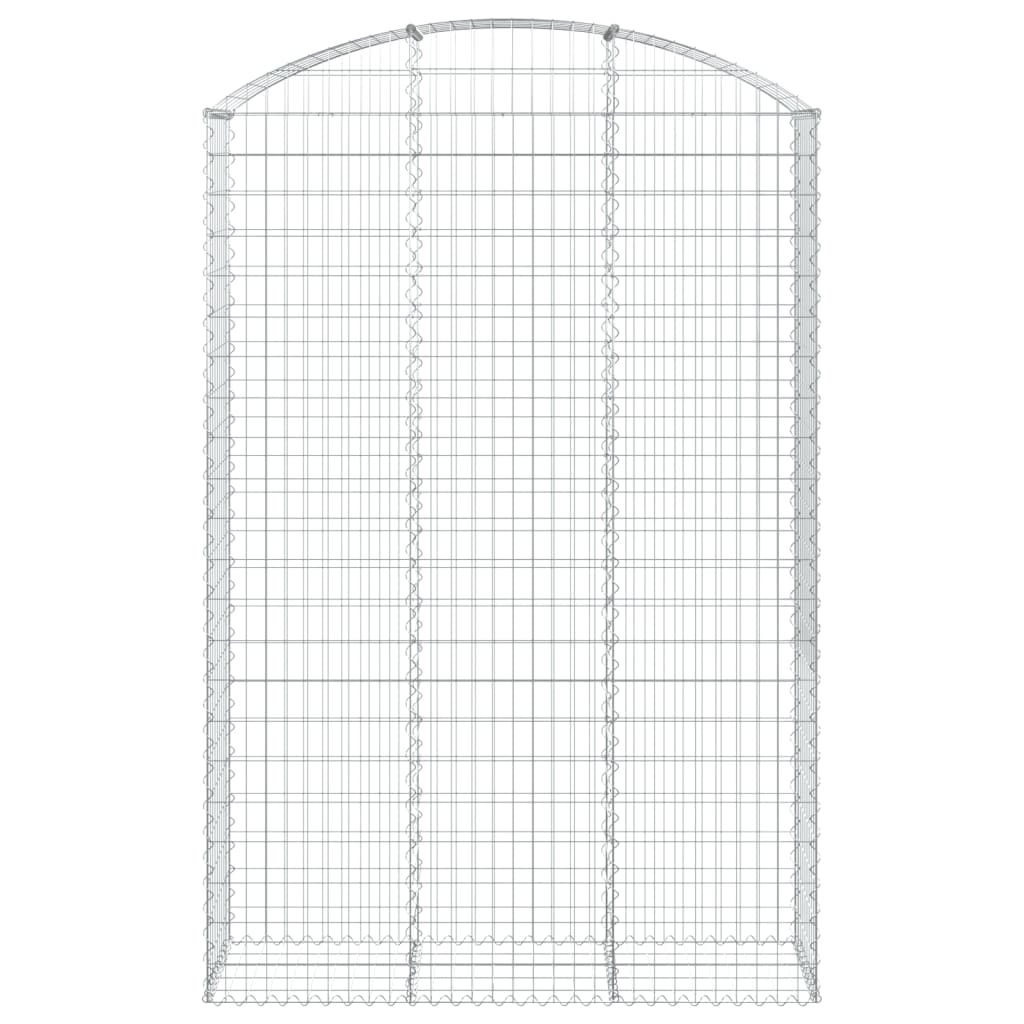 VidaXL Gabion voûté 150x50x220 240 cm fer galvanisé