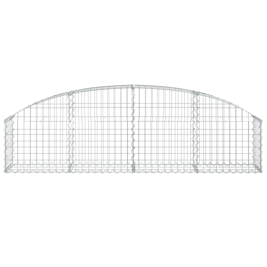 Vidaxx gabion voûté 200x30x40 60 cm en fer galvanisé