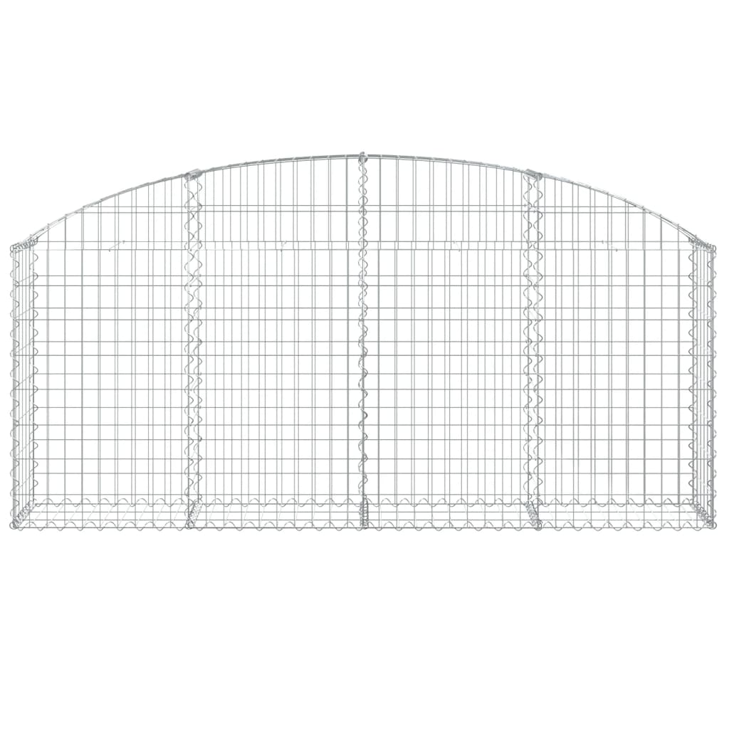 Vidaxx gabion voûté 200x30x80 100 cm en fer galvanisé