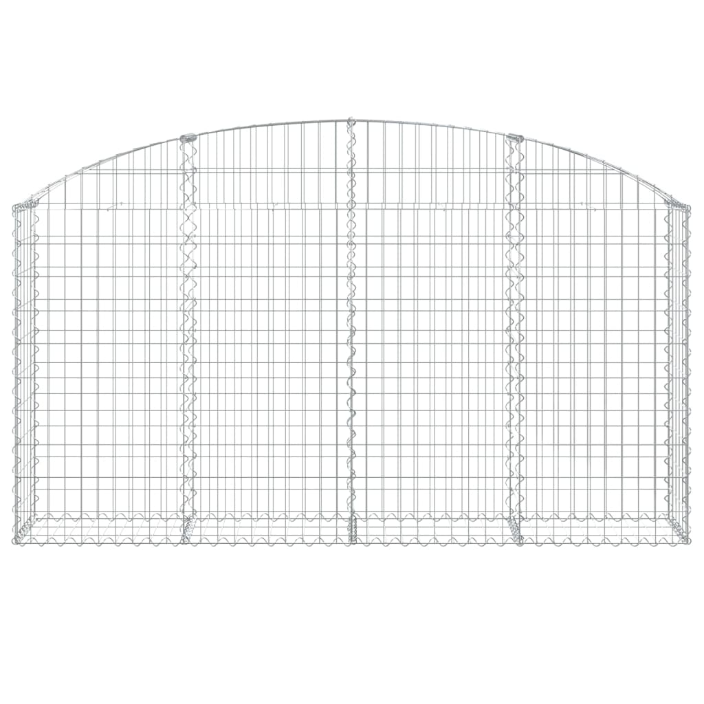 Vidaxx gabion voûté 200x30x100 120 cm en fer galvanisé