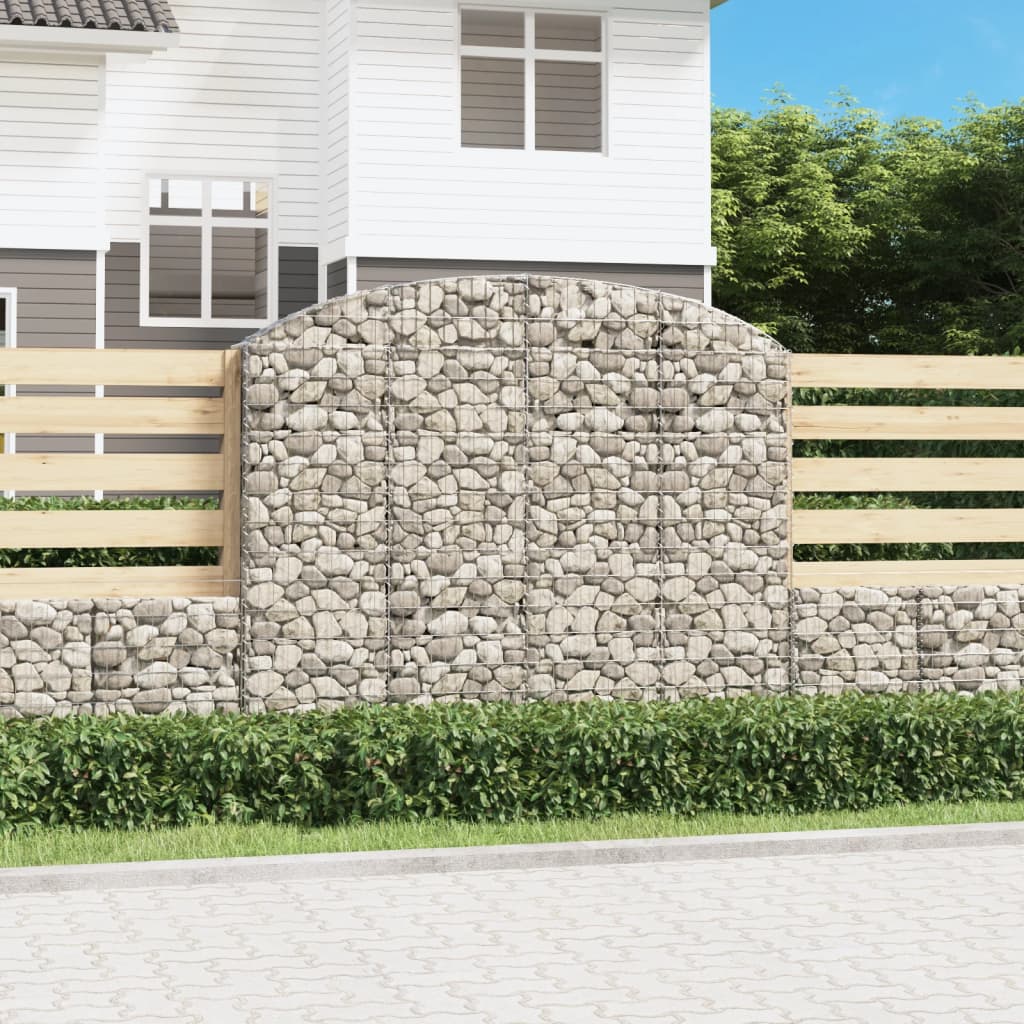 VidaXL Gabion voûté 200x30x160 180 cm fer galvanisé
