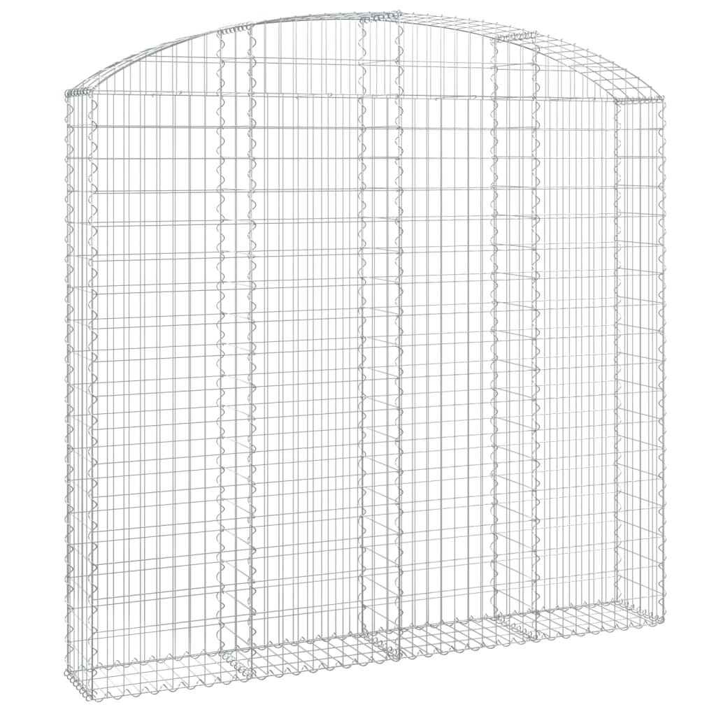VidaXL Gabion voûté 200x30x180 200 cm fer galvanisé