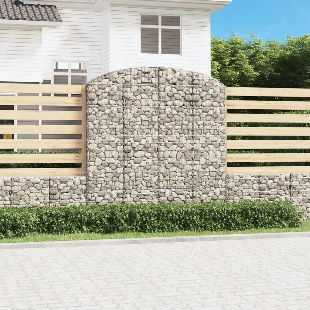 VidaXL Gabion voûté 200x30x200 220 cm fer galvanisé