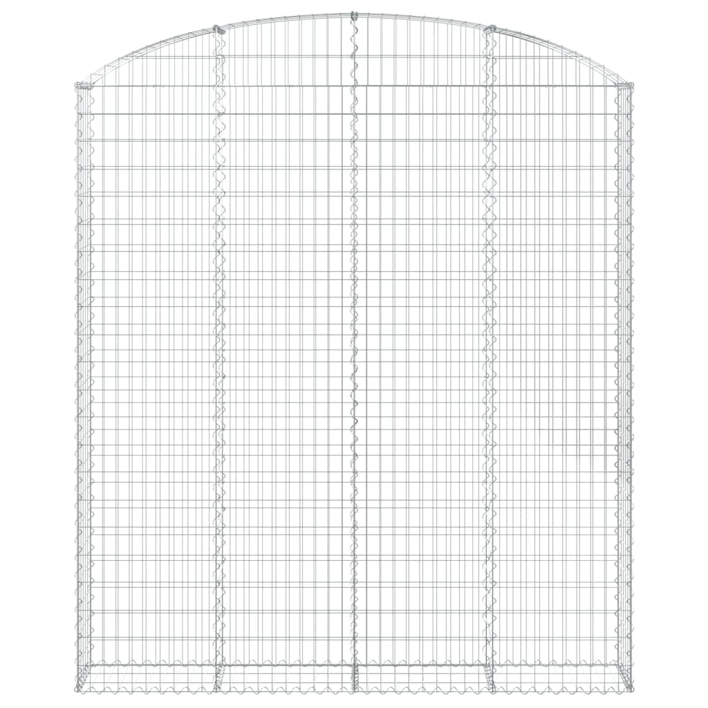 VidaXL Gabion voûté 200x30x220 240 cm fer galvanisé