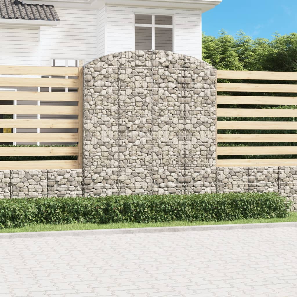 VidaXL Gabion voûté 200x30x220 240 cm fer galvanisé