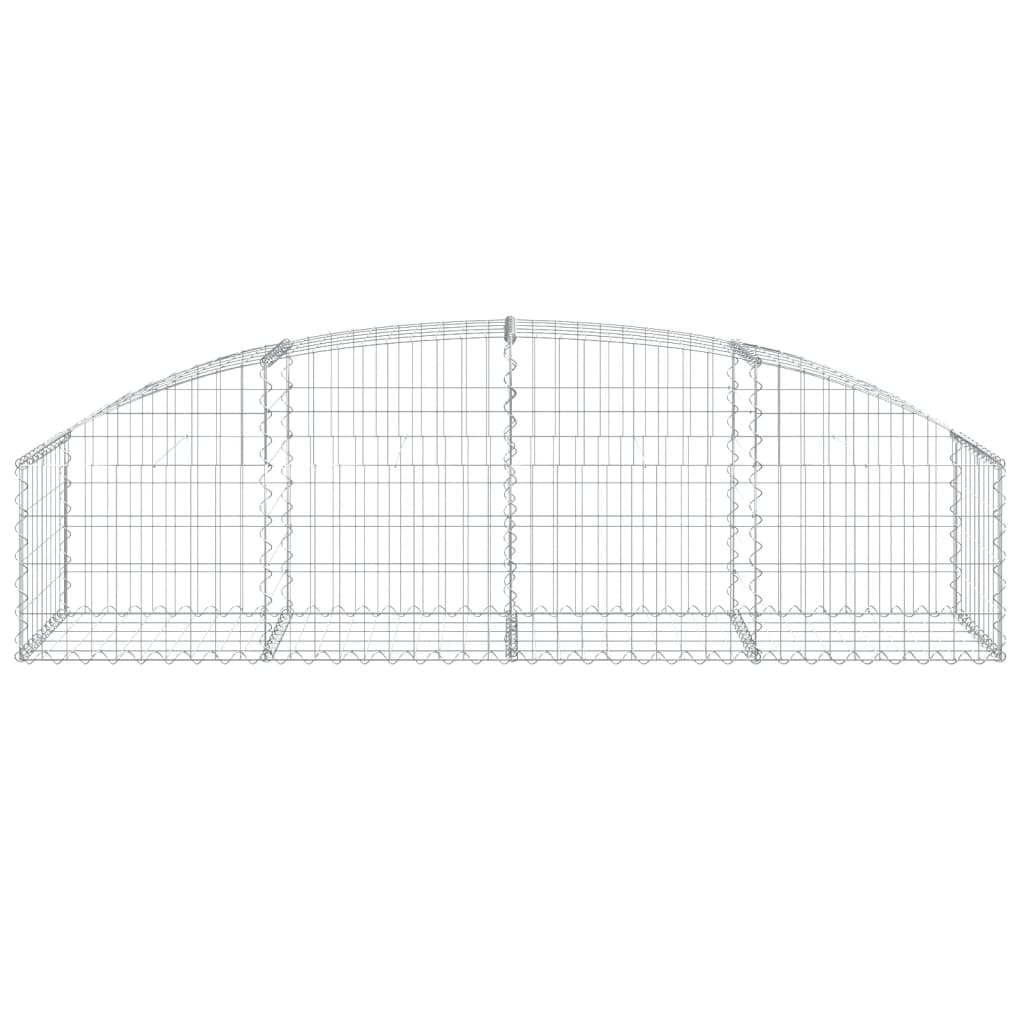 Vidaxx gabion voûté 200x50x40 60 cm en fer galvanisé