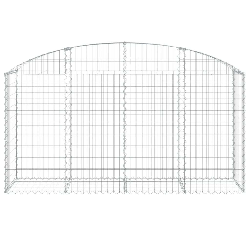 Vidaxx gabion voûté 200x50x100 120 cm en fer galvanisé