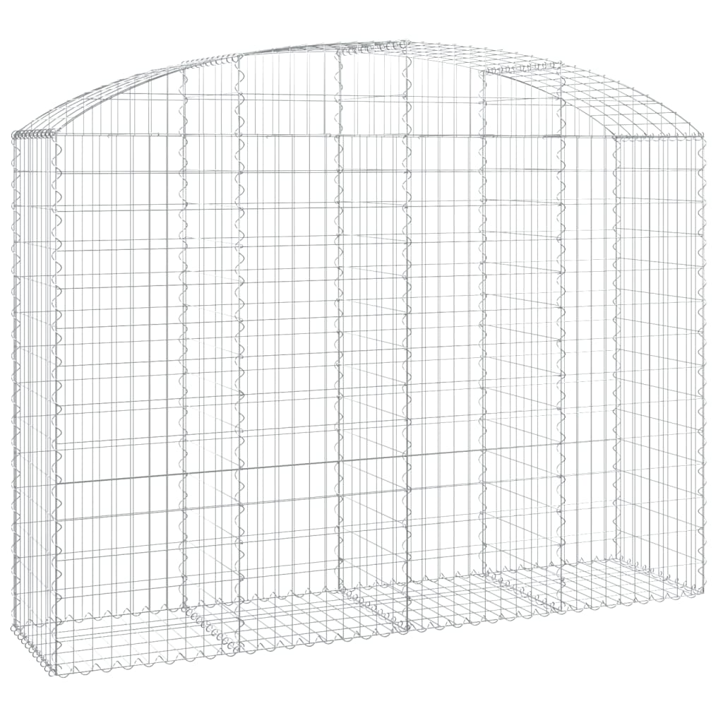 VidaXL Gabion voûté 200x50x140 160 cm fer galvanisé
