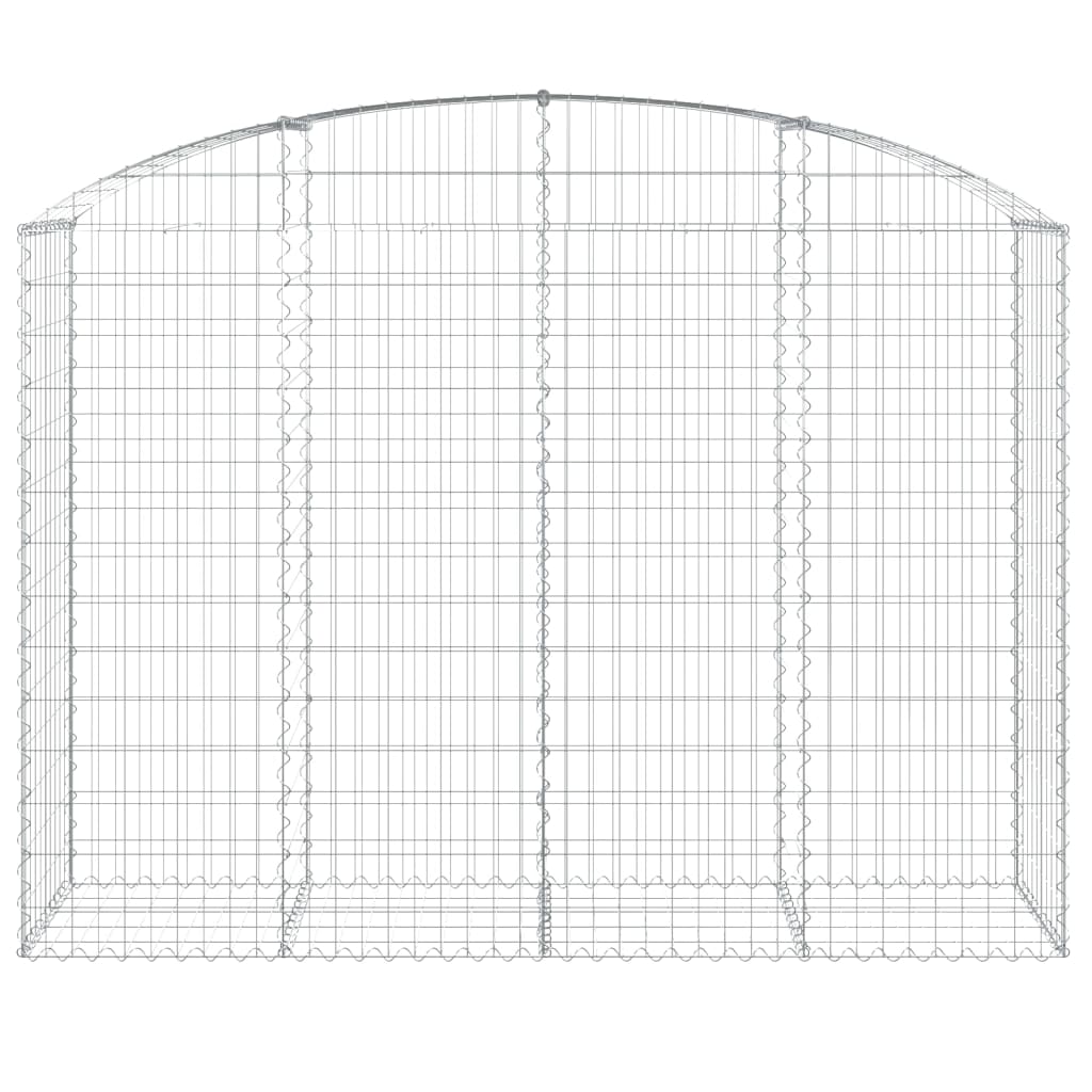 VidaXL Gabion voûté 200x50x140 160 cm fer galvanisé