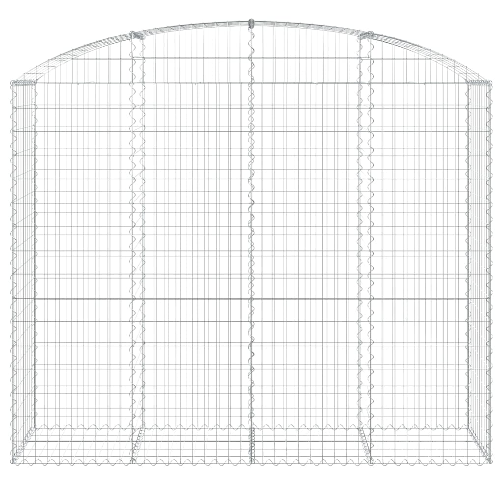 VidaXL Gabion voûté 200x50x160 180 cm fer galvanisé