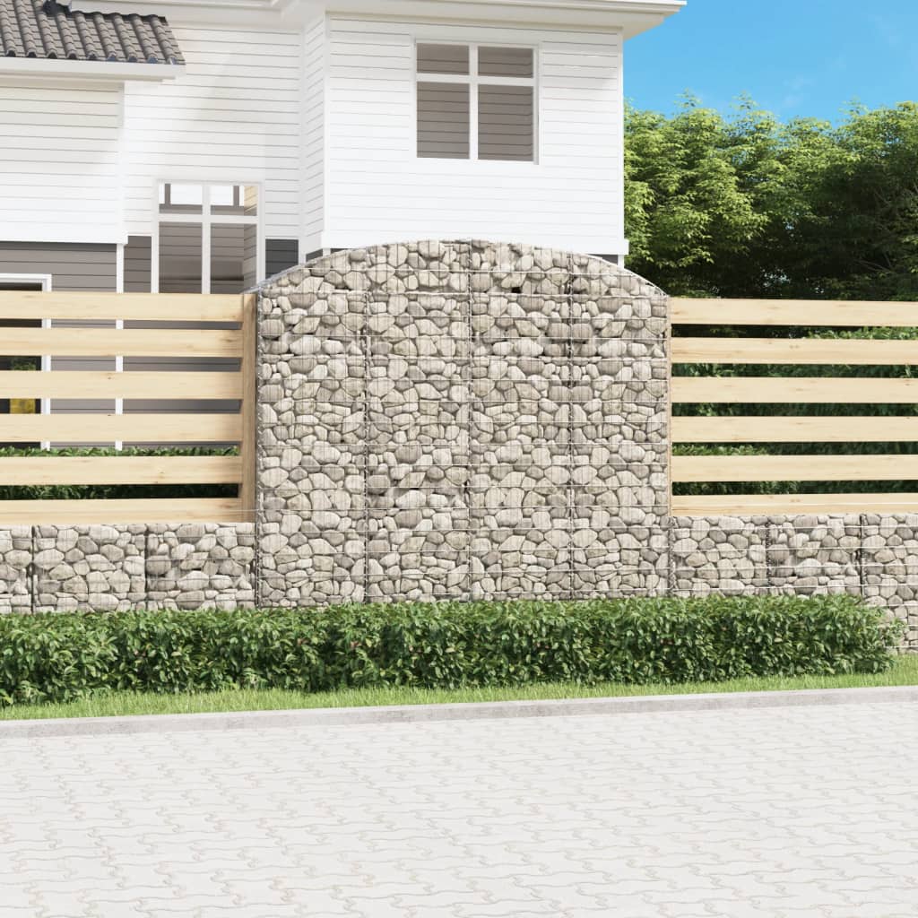 VidaXL Gabion voûté 200x50x180 200 cm fer galvanisé
