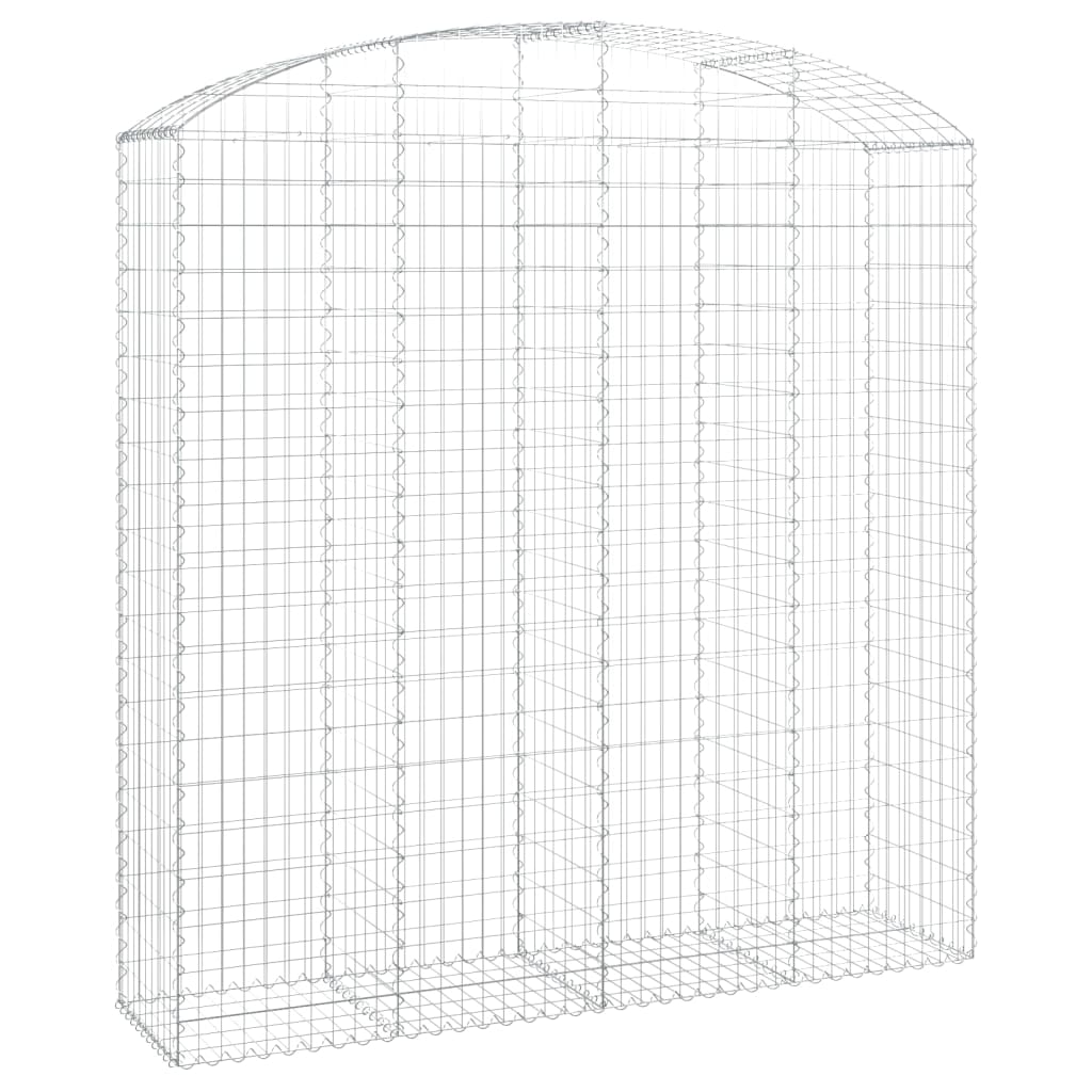 VidaXL Gabion voûté 200x50x200 220 cm fer galvanisé