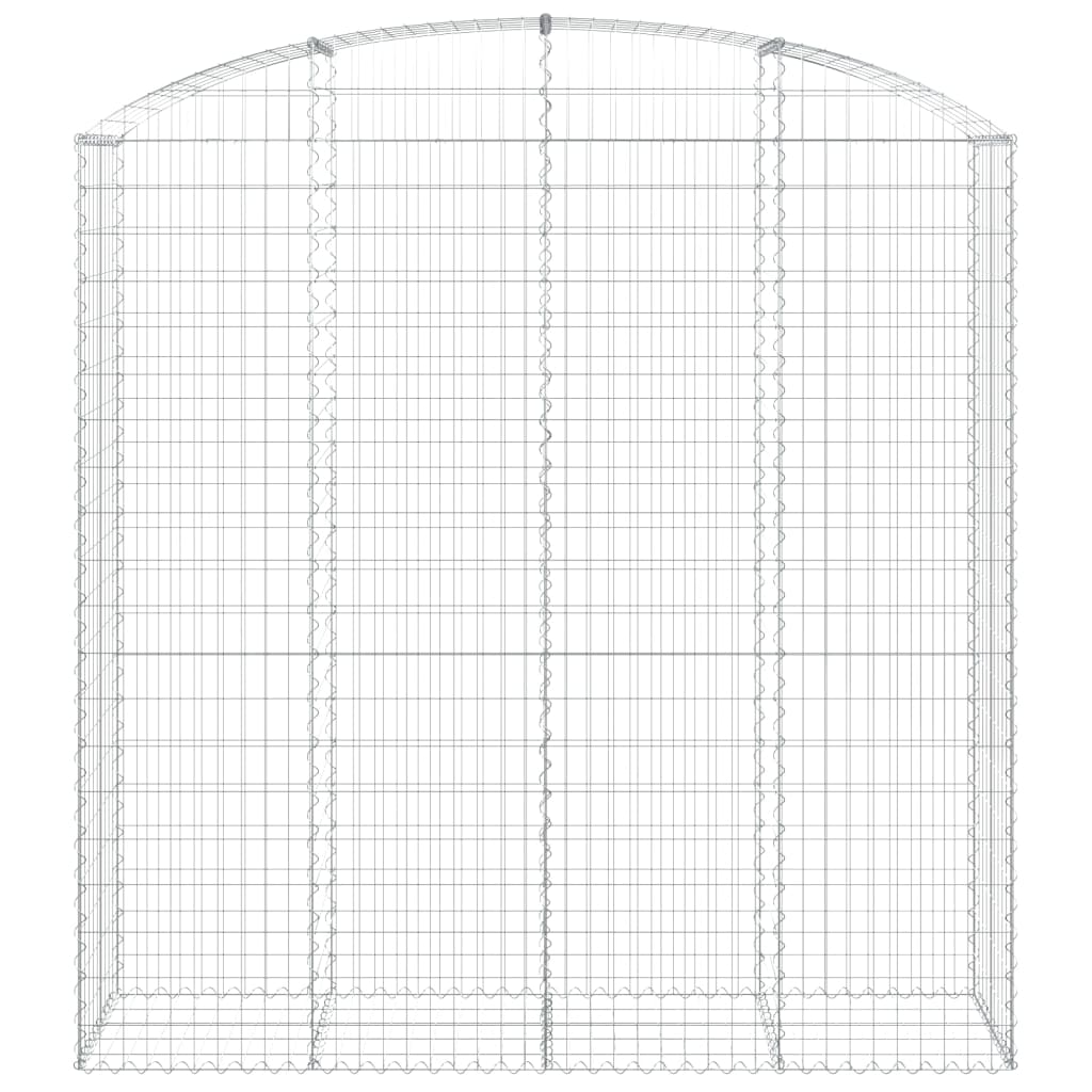 VidaXL Gabion voûté 200x50x200 220 cm fer galvanisé