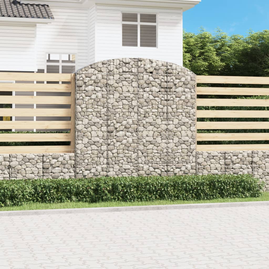VidaXL Gabion voûté 200x50x200 220 cm fer galvanisé