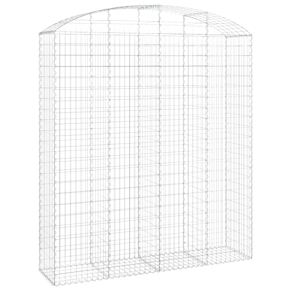 VidaXL Gabion voûté 200x50x220 240 cm fer galvanisé
