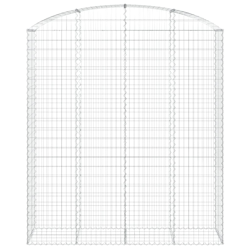VidaXL Gabion voûté 200x50x220 240 cm fer galvanisé
