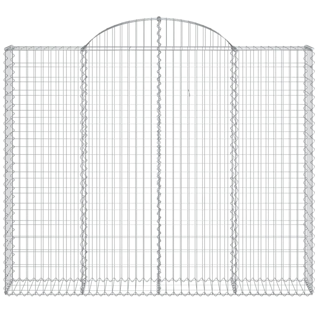 Vidaxx gabion voûté 200x30x160 180 cm en fer galvanisé