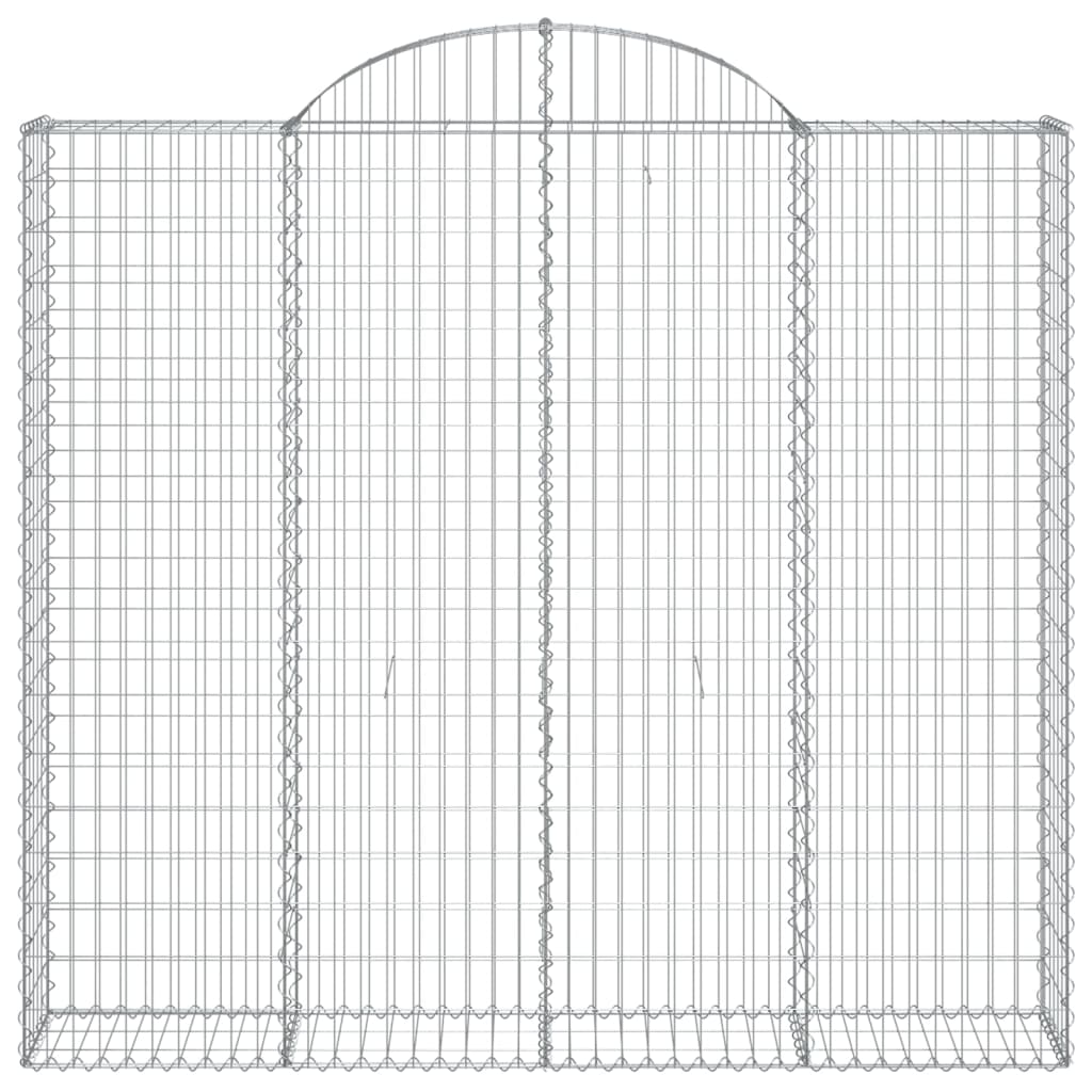 VidaXL Gabion voûté 200x30x180 200 cm fer galvanisé